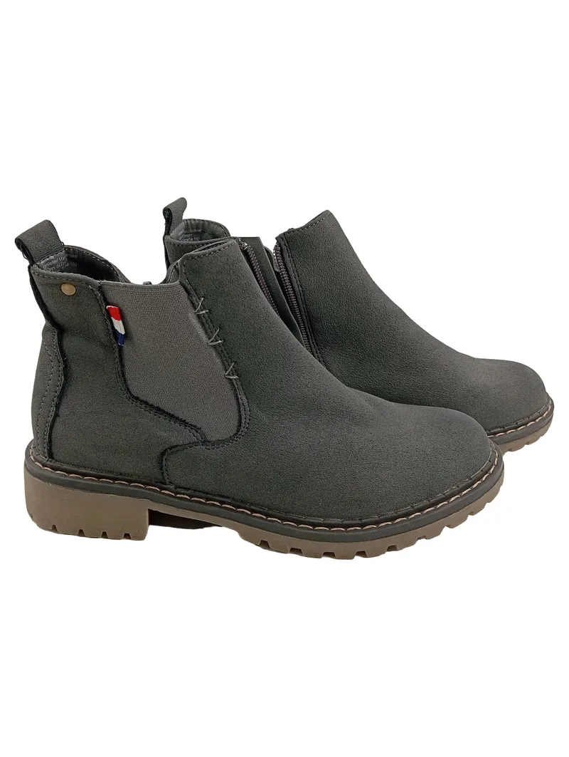 Ambellis Chelsea Boots Damen Stiefelette Grau Gr. 36 Reißverschluss 1