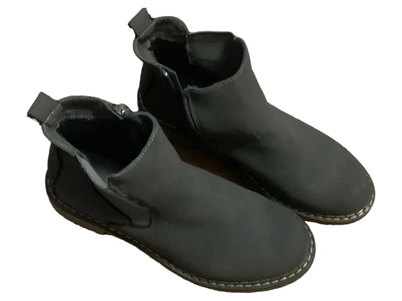 Ambellis Chelsea Boots Damen Stiefelette Grau Gr. 36 Reißverschluss 2