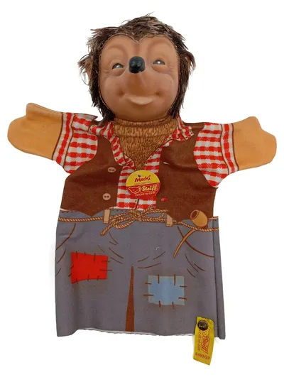 Steiff Handpuppe Kasper Clown 255007 Mehrfarbig mit Glöckchen 30 cm