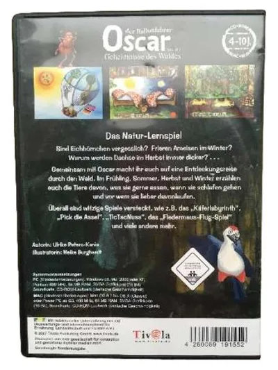 Oscar der Ballonfahrer Geheimnisse des Waldes CD-ROM PC MAC Lernspiel Tivola