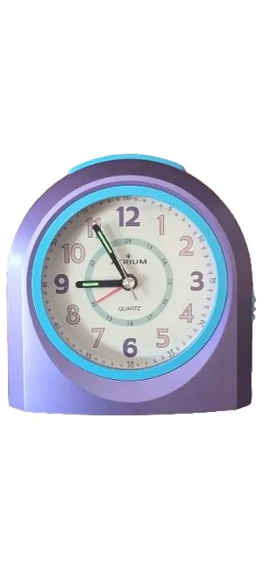 Atrium Verlag Wecker Lila Uni Analog Kinder Lernuhr 11cm