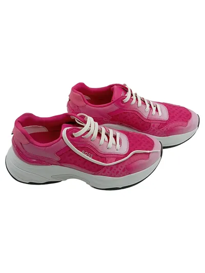 BOSS Damen Sneaker Low Pink Gr. 40 Chunky Lace-Up Sportschuh