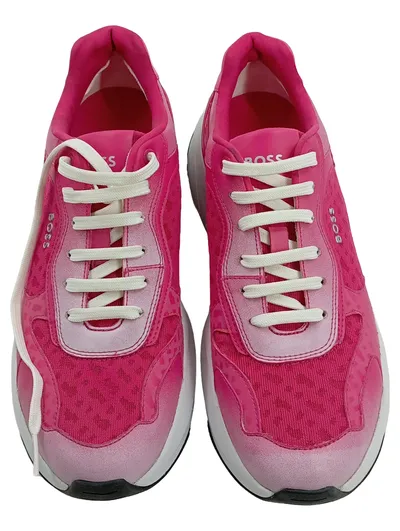 BOSS Damen Sneaker Low Pink Gr. 40 Chunky Lace-Up Sportschuh