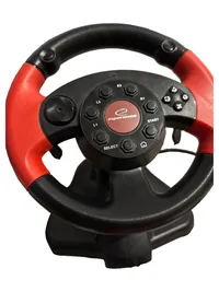 Esperanza High Octane EG103 Gaming Lenkrad Kabel PC PS3 PS2 Vibration Schwarz 1