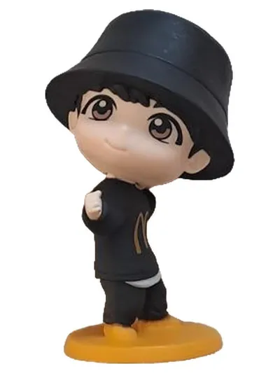 McDonald's BTS Figur Jungkook Chibi Fischerhut Fan Sammlerstück 2025