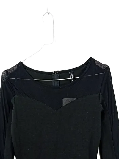 Crazyworld Schlauchkleid Cocktailkleid Party Elegant Langarm Schwarz Gr. XS