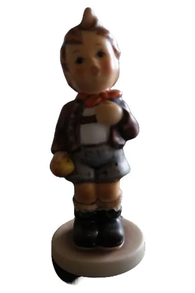 Goebel Junge mit Apfel Porzellan Dekofigur Kind Mehrfarbig 11 cm