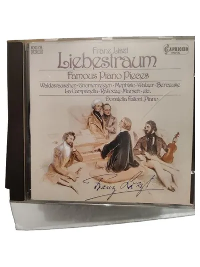 Franz Liszt Liebestraum Famous Piano Pieces CD Donatella Failoni Capriccio