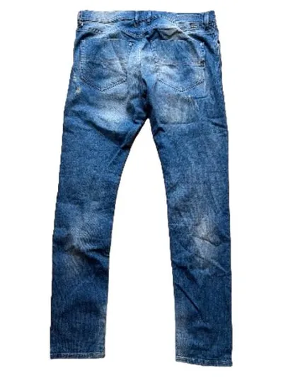Diesel Herren Destroyed Jeans W34 L34 Blau Used Look Denim Hose