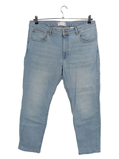 ASOS Design Herren Jeans Tapered Fit W36/L30 Hellblau Denim