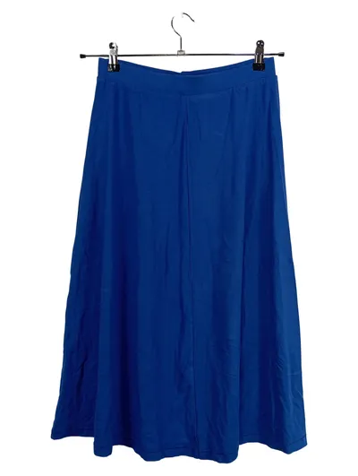 Monki Damen Rock Midirock Blau Gr. S Viskose A-Linie