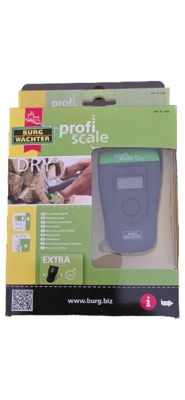 BURG-WÄCHTER DRY PS 7400 Hygrometer Feuchtigkeitsmesser Grau Praktisch