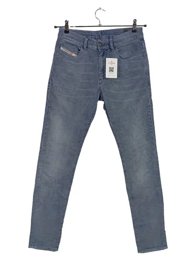 Diesel D-Strukt Cordhose Herren Grau W28 Slim Fit Stretch Baumwolle