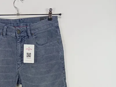 Diesel D-Strukt Cordhose Herren Grau W28 Slim Fit Stretch Baumwolle