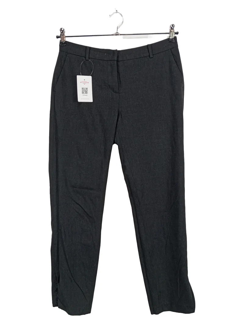 Cambio Stoffhose Damen Gr. 38 Grau Meliert Business Elegant 1
