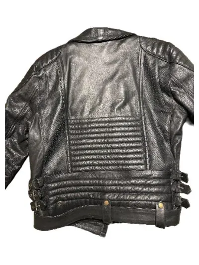 MDM Lederjacke Herren Biker Motorrad Jacke Schwarz Gr. L 52