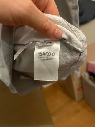 JAKO-O Langarmshirt Mädchen Gr. 140/146 Pferd Motiv Grau Baumwolle