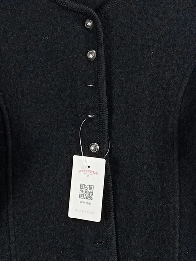 Luis Steindl Damen Trachtenjacke Gr. 42/XL Schwarz Leinen Tracht