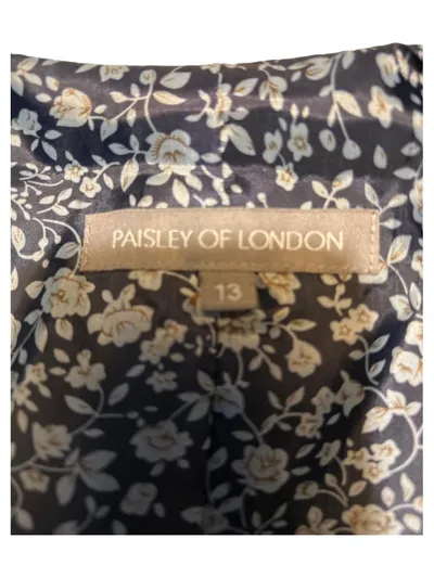 Paisley of London Anzugweste Kinder Gr. 128 Grau Kariert Tweed-Optik