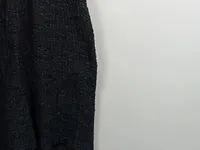 BIGIO Collection Damen Businesskleid Gr. 6 Schwarz Strukturiert Elegant 2