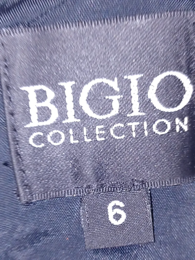 BIGIO Collection Damen Businesskleid Gr. 6 Schwarz Strukturiert Elegant 4