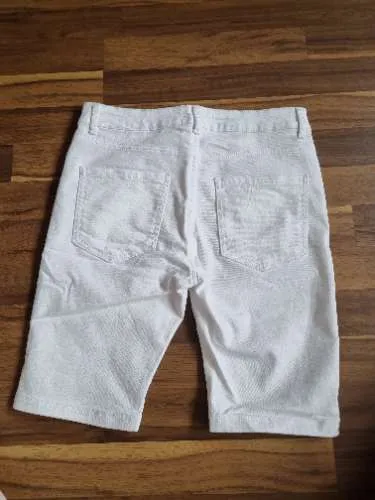 TOM&ROSE Damen Jeans Shorts Basic Baumwolle Weiß Gr. W28/36 S