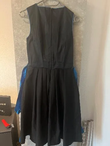 LANDHAUS Dirndl Trachtenkleid Damen Gr. 36 Blau Schwarz Stickerei
