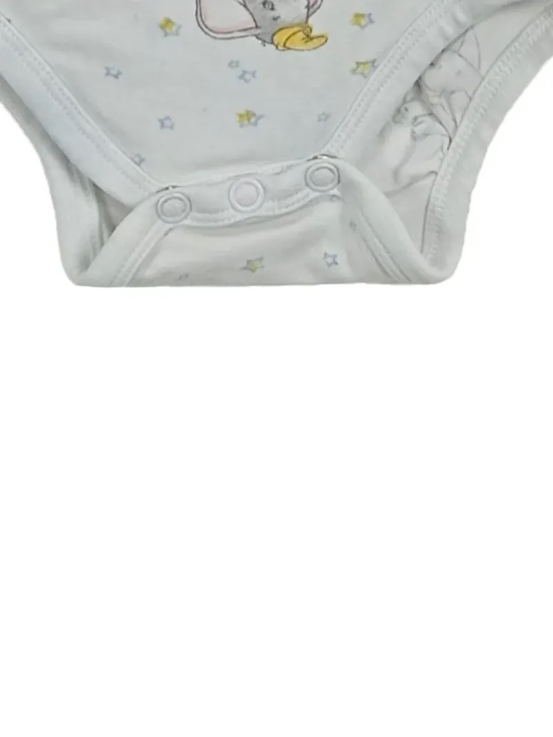 Disney Baby Body Langarm Gr. 50 Weiß Tiermotiv Baumwolle 3
