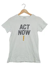 Ecoalf T-Shirt Kinder Gr. 164 ACT NOW Weiß Bio-Baumwolle Recycled 1
