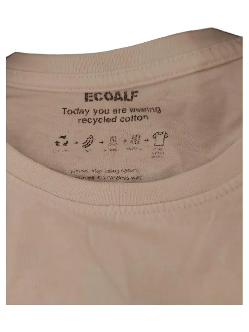 Ecoalf T-Shirt Kinder Gr. 164 ACT NOW Weiß Bio-Baumwolle Recycled 4