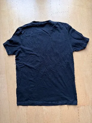 Diesel Herren T-Shirt Schwarz CD Print Logo Gr. L Baumwolle