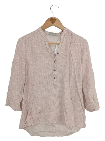 Betty & Co Damen Bluse Gr. 38 Rosa Geometrisch Viskose 3/4-Arm Feminin