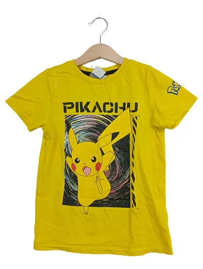 Pokémon Pikachu Kinder T-Shirt Fanshirt Gelb Gr. 128