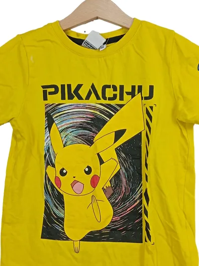 Pokémon Pikachu Kinder T-Shirt Fanshirt Gelb Gr. 128