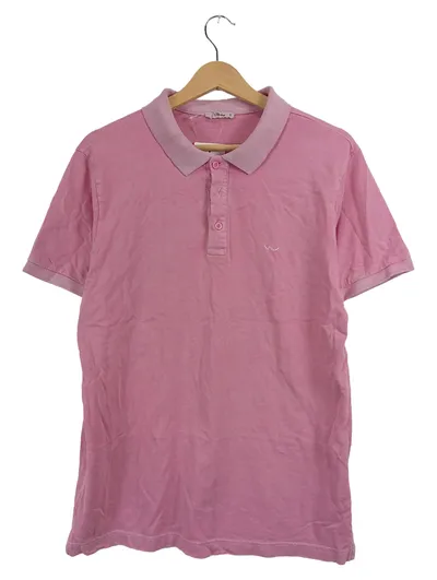 LTB Herren Poloshirt Rosa Gr. S Kurzarm Baumwolle Casual