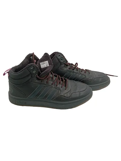 Adidas Hoops 3.0 Mid Herren Sneaker High Gefüttert Grau Gr. 45 1/3