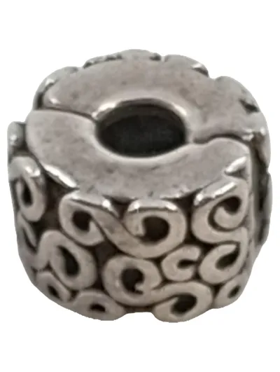 Pandora 925 Silber Clip Charm Anhänger Klassisch Uni Alltag Damen 0.5cm