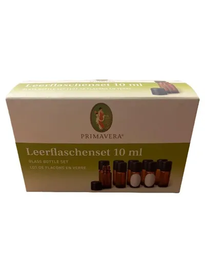 Primavera Leerflaschenset 10 ml Glasflaschen Set 10 Stück Braunglas