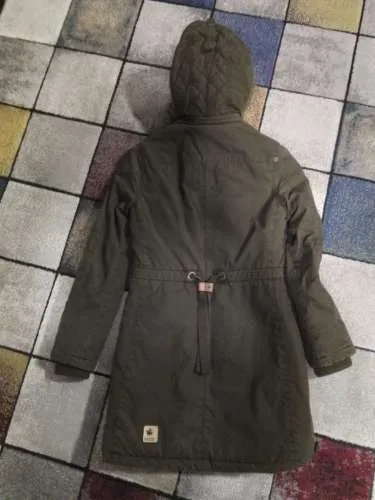 Khujo Damen Parka Winterjacke Kapuze Fellbesatz Oliv Gr. S/36