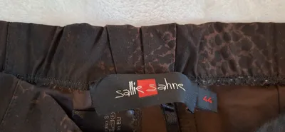 SALLIE SAHNE Stoffhose Damen Gr. 44 Schlangenmuster Braun Animal-Print