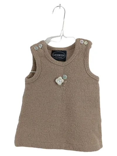 Giesswein Trachtenweste Baby Mädchen Gr. 68 Wolle Beige Made in Austria