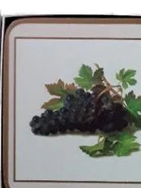 Pimpernel Acryl Untersetzer 6 Stück Traubenmotiv Traditional Coasters