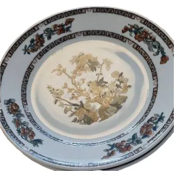 Bauscher Weiden Essteller Blumenmuster Porzellan Mehrfarbig 24.5 cm