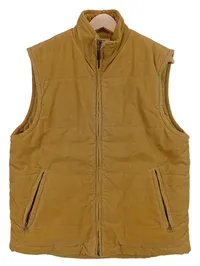 Eddie Bauer Herren Steppweste Gr. S Beige Outdoor Baumwolle Freizeit Weste 1