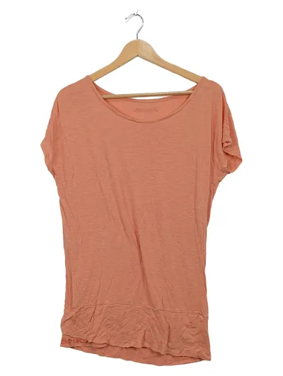 Bench. Damen T-Shirt Gr. M Orange Meliert Viskose Casual Shirt