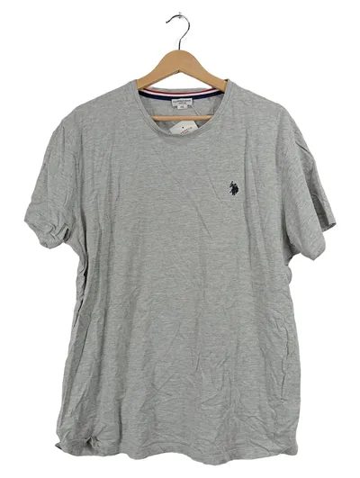 U.S. Polo Assn. Herren T-Shirt Grau Meliert Gr. XXL Basic Logo