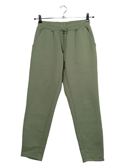 Crivit Damen Jogginghose Sport Athleisure Rippstrick Oliv Gr. S