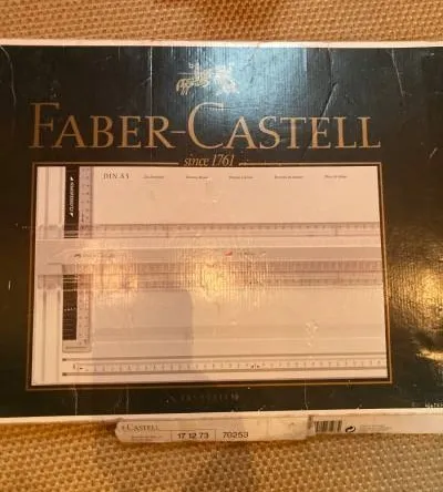 Faber-Castell TK-System Zeichenplatte DIN A3 Parallel-Lineal Transparent
