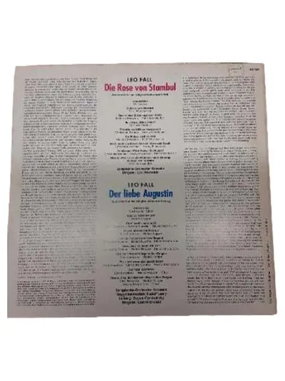 Leo Fall - Die Rose von Stambul / Der liebe Augustin Vinyl LP Columbia
