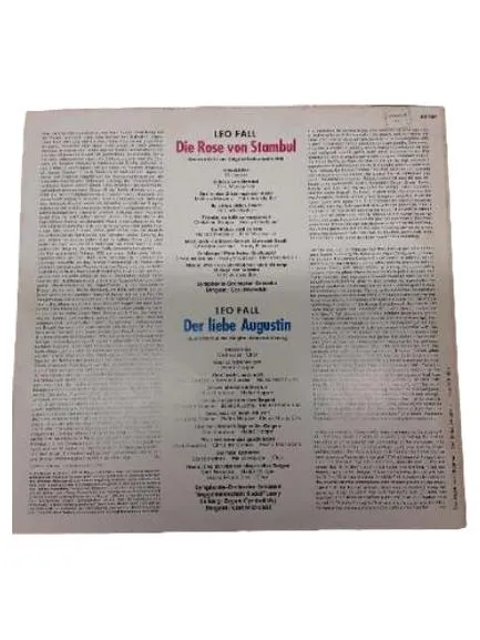 Leo Fall - Die Rose von Stambul / Der liebe Augustin Vinyl LP Columbia 2